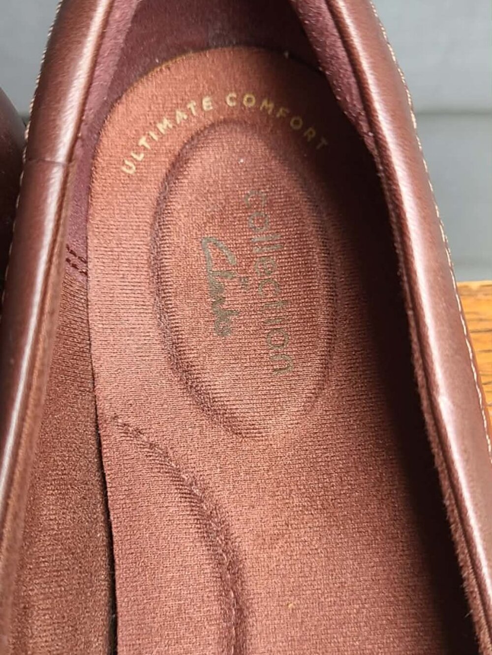 Clarks Ashland Bubble Loafers Brown size 8 1/2 - Picture 9 of 11